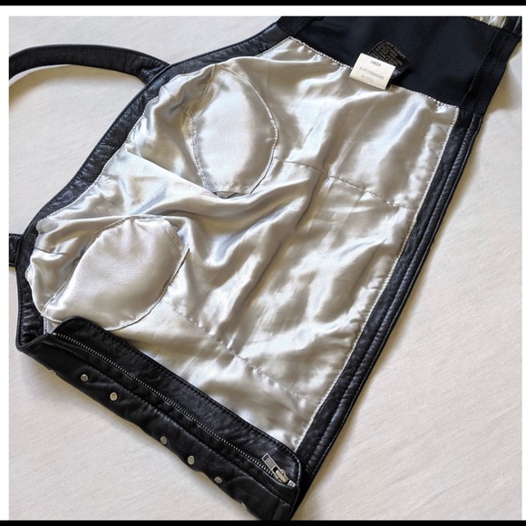 HARLEY DAVIDSON LEATHER STUDDED HALTER BUSTIER - Picture 8 of 12